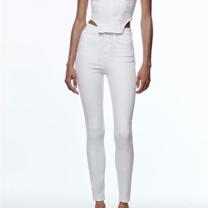 Zara Skinny White Jeans